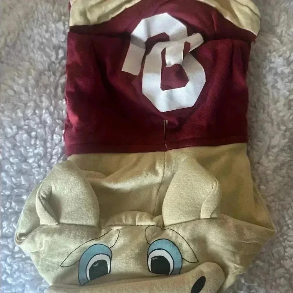 Cartoon Character Dog Costume - Red and Cream